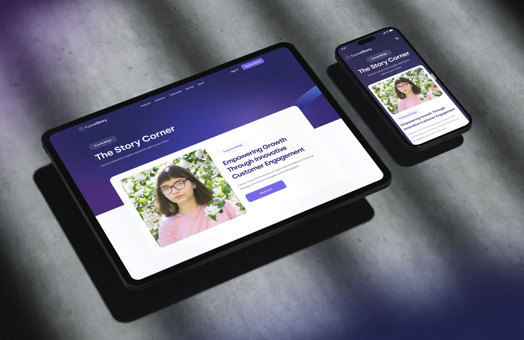 funnel story screen